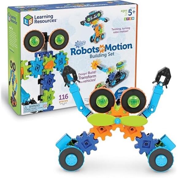 Gears! Gears! Gears! Robots in Motion Building Set - 116 Pieces, Ages 5+, Robot - Picture 7 of 7
